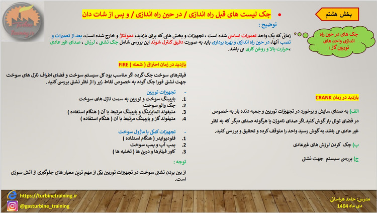 پکیج کامل دوره بهره برداری توربین گاز F5 & F6